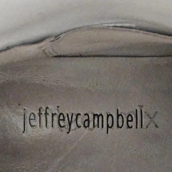 Jeffrey Campbell White Ankle Boots Clear Block Heel Size 9 70s Avant Garde Retro - Picture 6 of 15